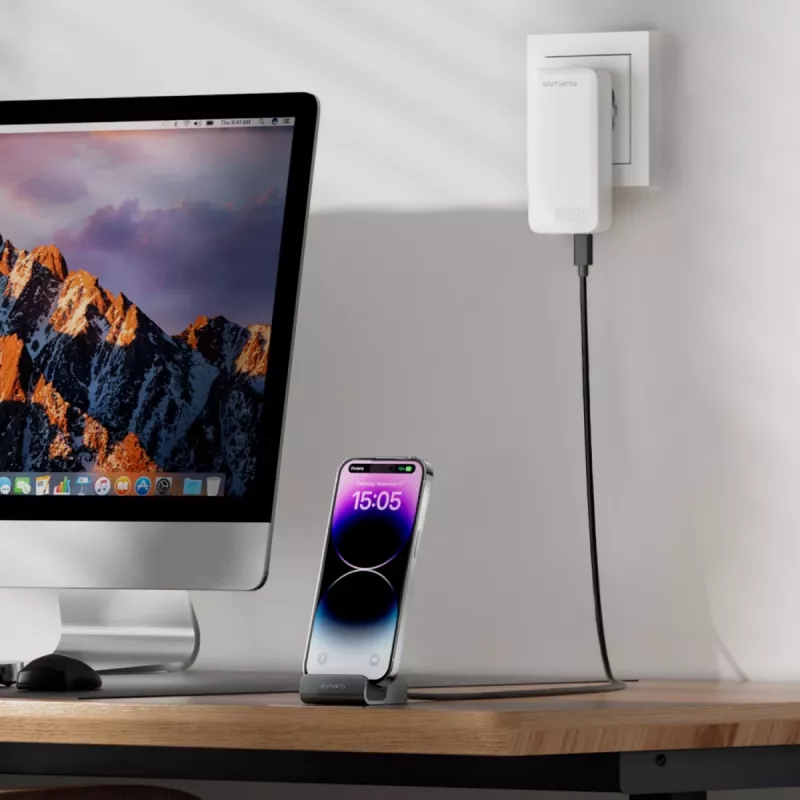4smarts Charging Dock VoltDock USB-C 60W pilka (541426)