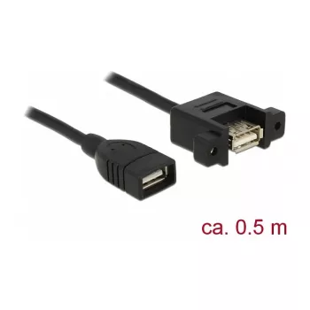 USB laidas DeLOCK 85459 USB 2.0 0,5 m juodas