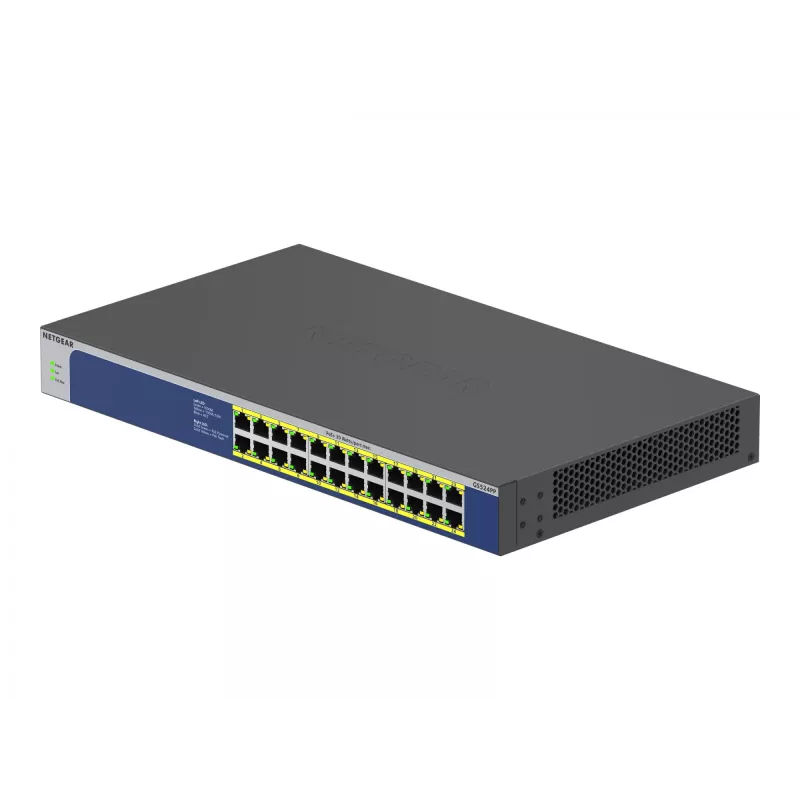 NETGEAR GS524PP Nevaldomas Gigabit Ethernet (10/100/1000) Power over Ethernet (PoE) Pilka