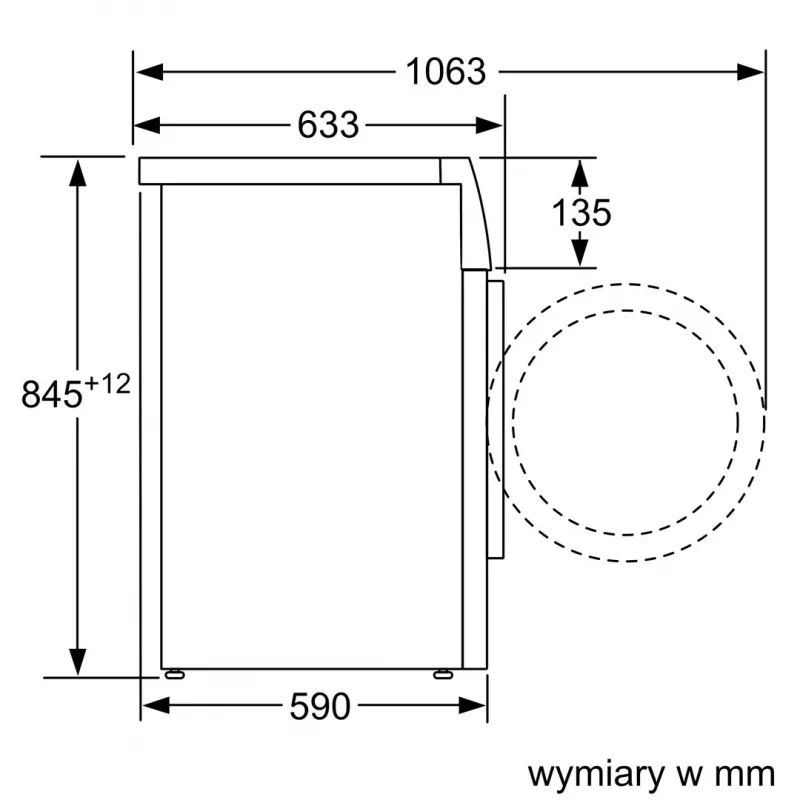 Bosch WAN2813APL Series 4 priekinio įkrovimo skalbimo mašina 8 kg 1400 aps./min. balta