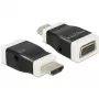 Kabelio jungties adapteris DeLOCK 65586 HDMI-A į VGA juoda balta