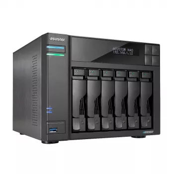 Asustor LOCKERSTOR 6 NAS stacionarus Intel® Celeron® N5105 8 GB DDR4 HDD ADM juodas