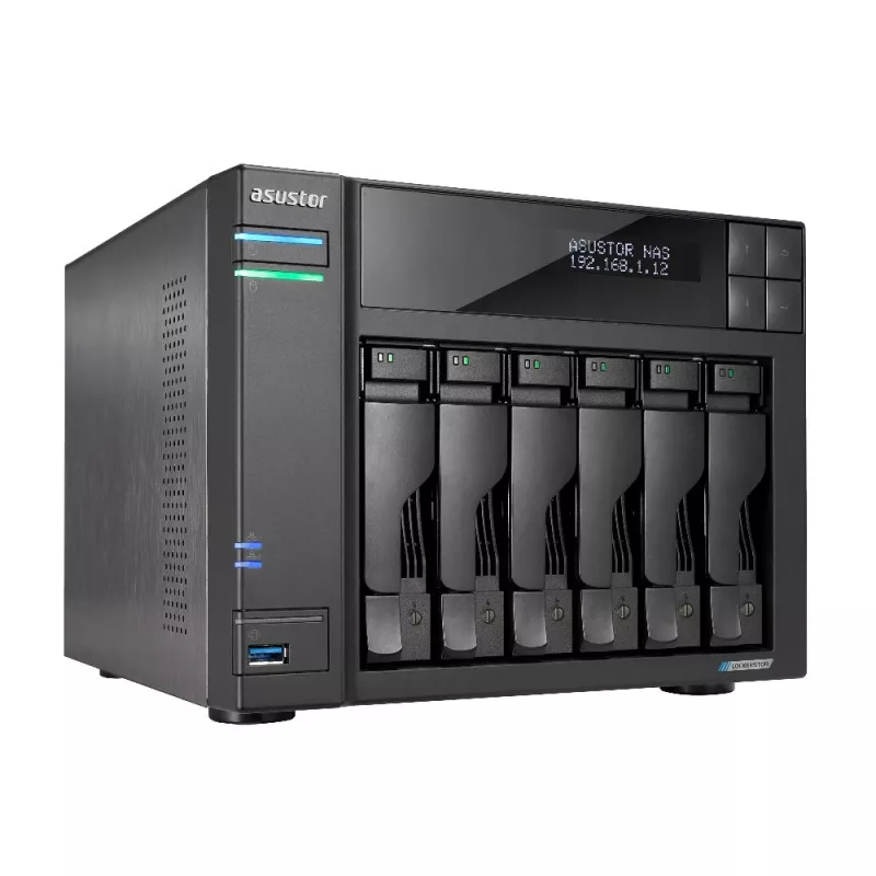 Asustor LOCKERSTOR 6 NAS stacionarus Intel® Celeron® N5105 8 GB DDR4 HDD ADM juodas