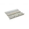 Equip 48 prievadų Cat.6 ekranuotas pataisų skydelis, juodas, RJ-45, auksinis, Cat6, montavimas stove, 1U, juodas