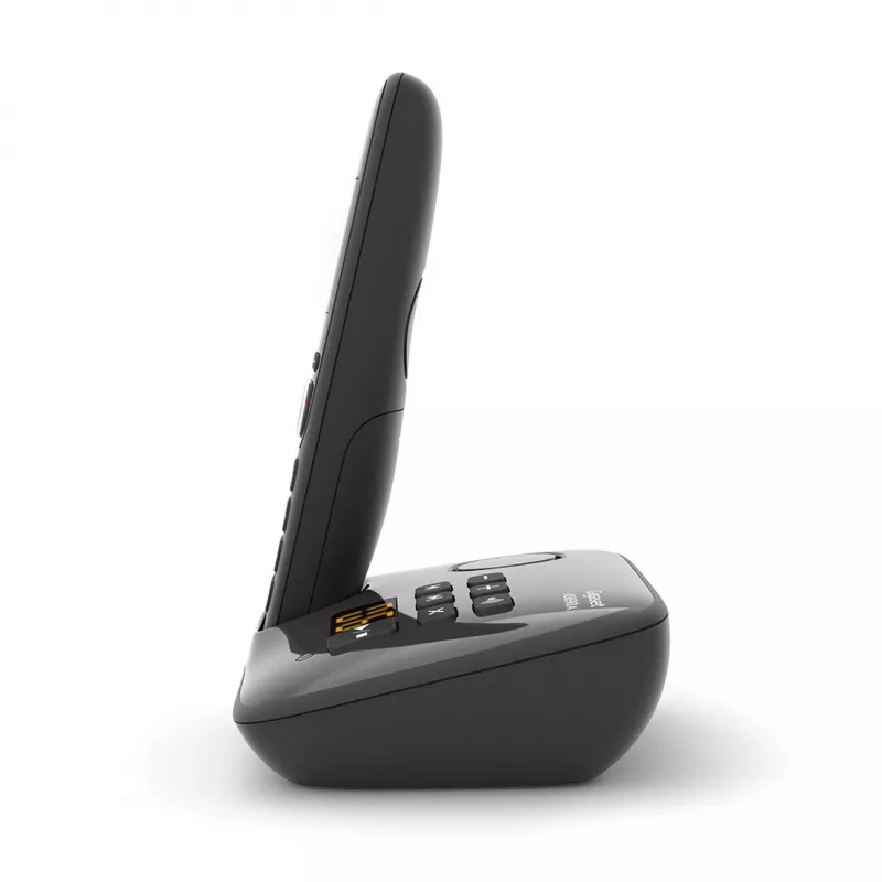 Gigaset AS690A analoginis/DECT telefonas su skambintojo ID, juodas