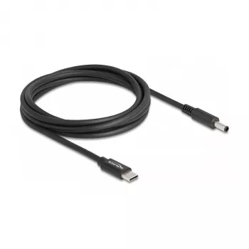 DeLOCK nešiojamojo kompiuterio įkrovimo laidas USB Type-C kištukas į Dell 4,5 x 3,0 mm kištuką 1,5 m 20 V
