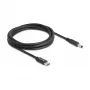 DeLOCK nešiojamojo kompiuterio įkrovimo laidas USB Type-C kištukas į Dell 4,5 x 3,0 mm kištuką 1,5 m 20 V