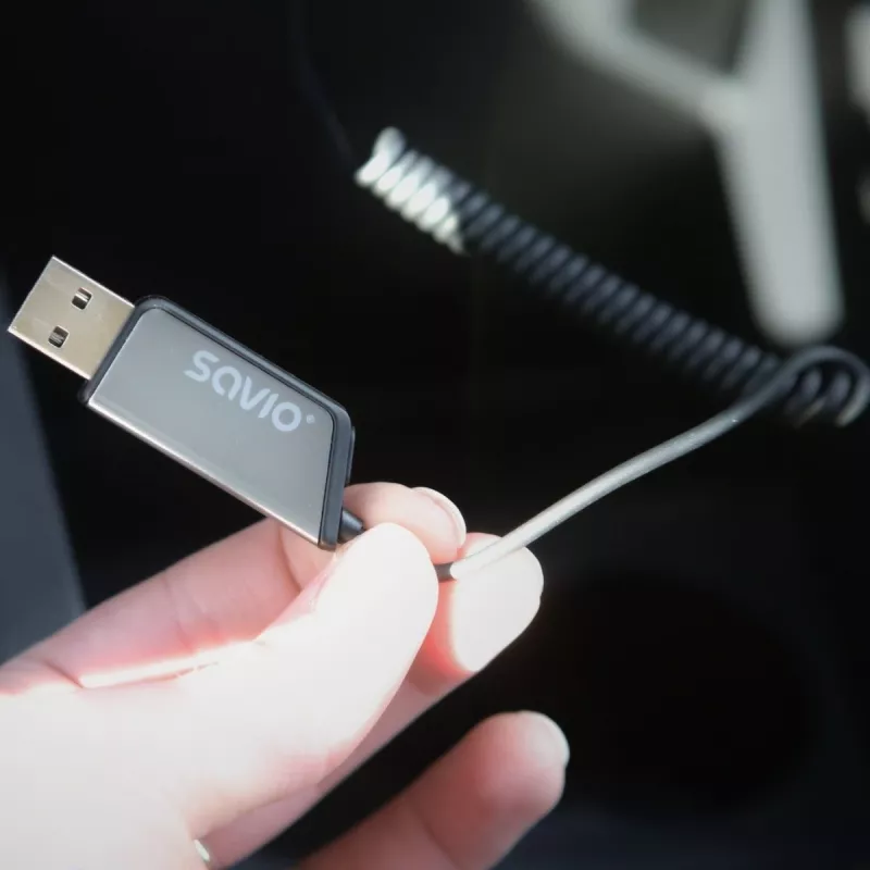 Savio TR-16 siųstuvas AUX adapteris su laisvų rankų funkcija, Bluetooth 5.3, Google Assistant/Siri
