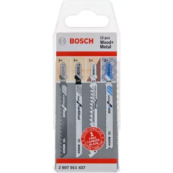 Bosch 2 607 011 437 siaurapjūklio / slankiojo pjūklo / atbulinio pjūklo geležtė Siaurapjūklio geležtė 15 vnt.