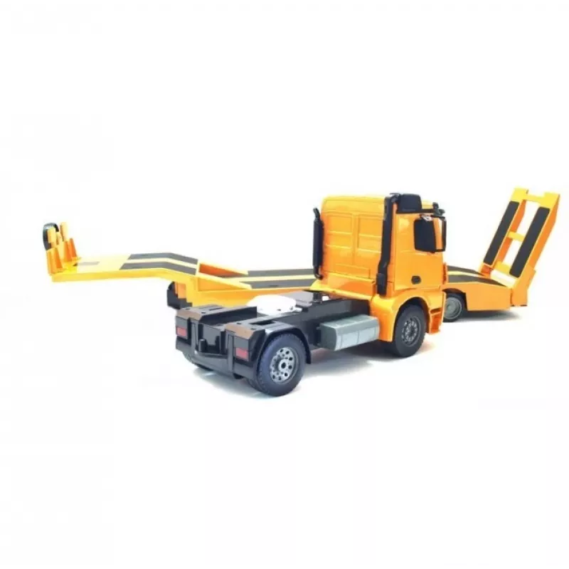Double E 1/20 mastelio paruoštas važiuoti RC Mercedes-Benz Arocs platforminis priekabinis vilkikas