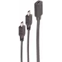 USB laidas ShiverPeaks BS13-20022 0.3m USB C Mini-USB B Juodas