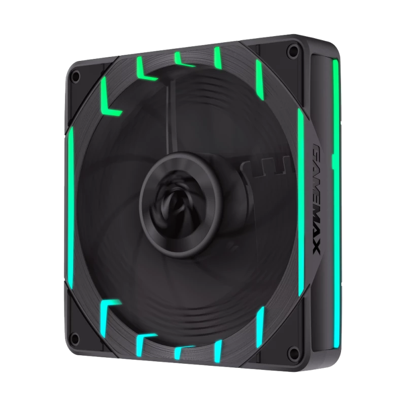 GAMEMAX TORNADO T14 ARGB-R 140 mm korpuso ventiliatorius, juodas