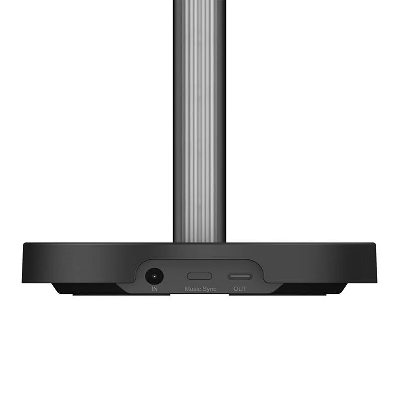 Stalinė lempa Yeelight Beam RGBIC juoda — LED 12W, daugiaspalvė aplinkos, 400×117 mm, AC/USB 12V