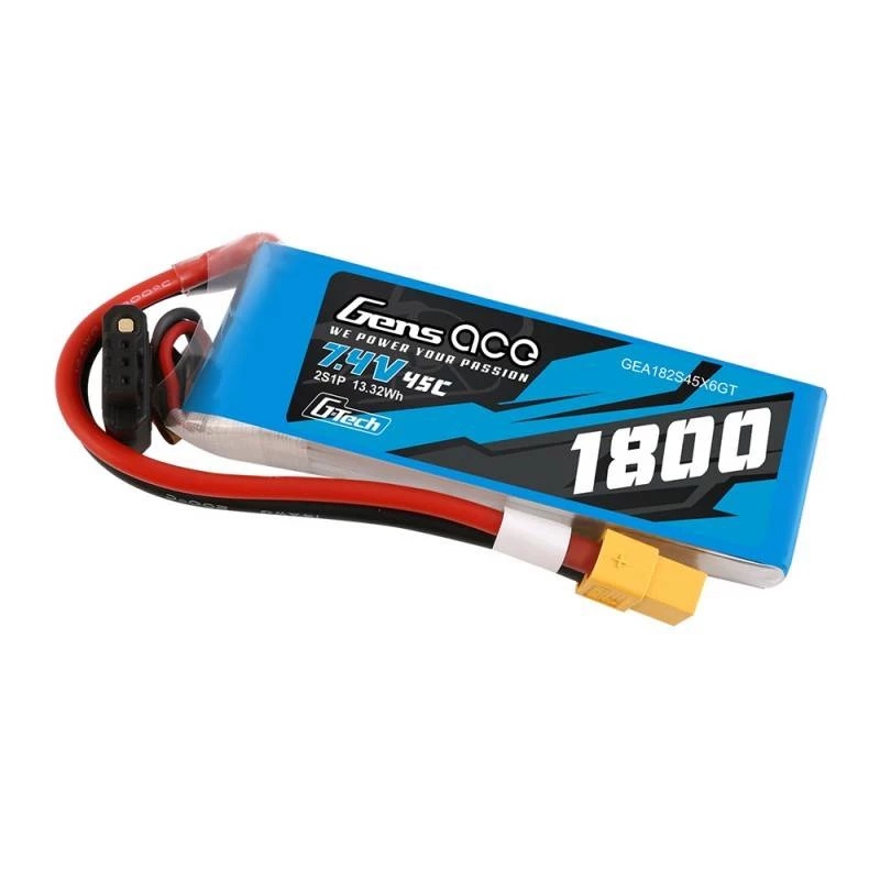 GensAce G-Tech LiPo 1800mAh 7,4V 45C 2S1P XT60 baterija