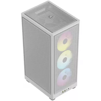 Corsair | RGB ORO SRAUTO PC KORPUSAS | 2000D | Balta | Mini-ITX | Maitinimo blokas įtrauktas Ne | SFX