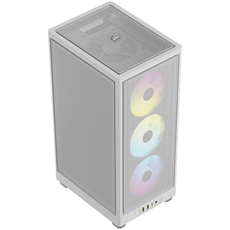 Corsair | RGB ORO SRAUTO PC KORPUSAS | 2000D | Balta | Mini-ITX | Maitinimo blokas įtrauktas Ne | SFX