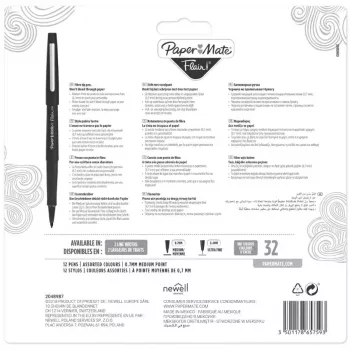 Felt Pen Medium Papermate Flair 12 vnt.