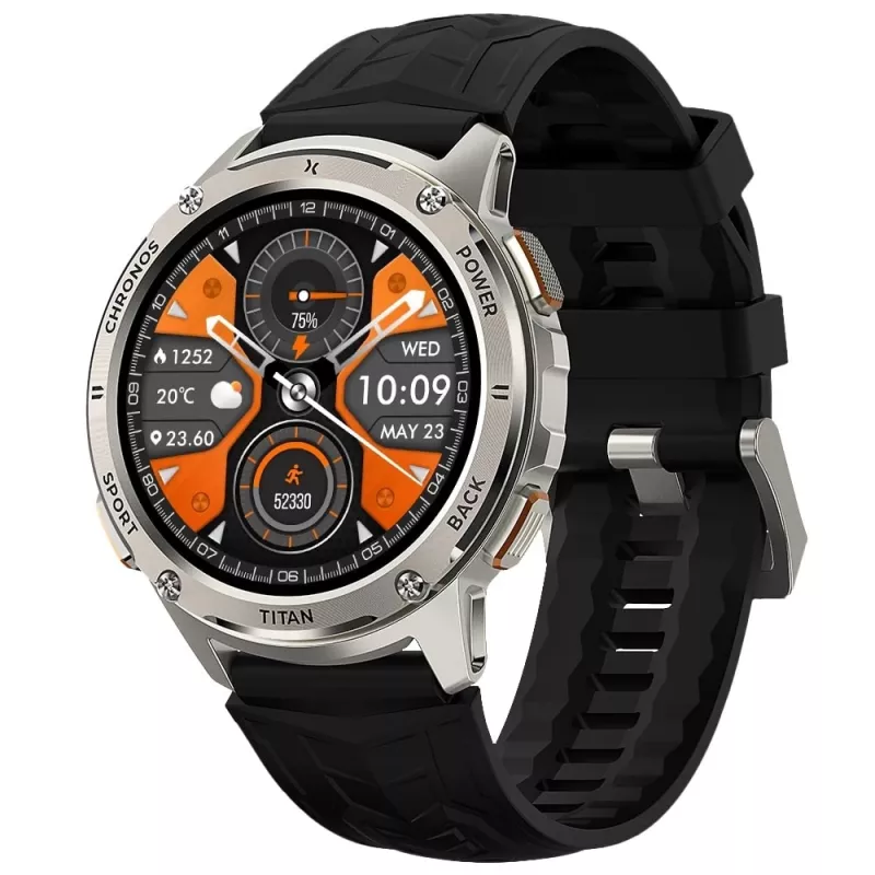 Išmanusis laikrodis FW110 Titan Chronos sidabrinis