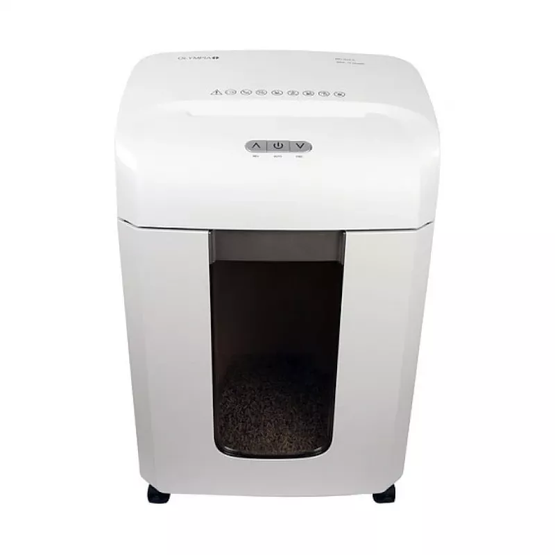 Popieriaus smulkintuvas Olympia MC 615.2 — Mikro pjovimas P-5, 22 cm padavimas, 15 lapų talpa, 65 dB, balta