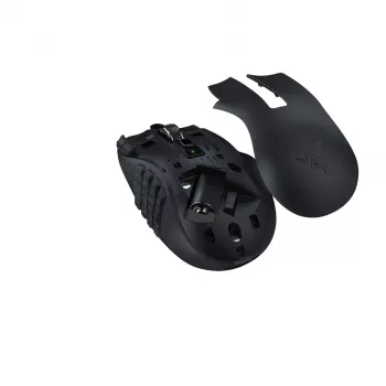 Žaidimų pelė Razer Naga V2 HyperSpeed RF Wireless + Bluetooth, dešinei rankai, 30000 DPI, optinė, juoda