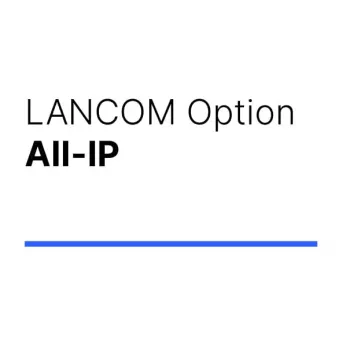 Tinklo valdymo programinės įrangos licencija Lancom Systems LANCOM All-IP Option — 1 licencija, suderinama su LANCOM 1781er, 1631E, 831A