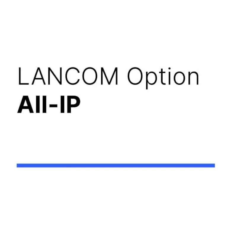 Tinklo valdymo programinės įrangos licencija Lancom Systems LANCOM All-IP Option — 1 licencija, suderinama su LANCOM 1781er, 1631E, 831A