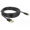 USB kabelis DeLOCK 83669 USB 2.0 4 m USB A USB C juodas