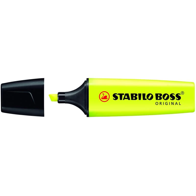 Žymeklis STABILO BOSS Originali, kaltinis antgalis, geltonas