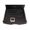 Stovo konsolė VALUE 26.99.0123, 17 colių (43,2 cm) LCD, 1280×1024, 1U, prancūziška klaviatūra, juoda