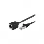 Wentronic Goobay CAT 5e prailginimo kabelis F/UTP, juodas, 3 m – varinis, RJ45 kištukas (8P8C) į RJ45 lizdą (8P8C) (91883)