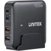Unitek stalinis įkroviklis P1229ABK01-EU 100W su 2× USB-A ir 2× USB-C