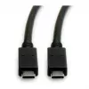 USB kabelis ROLINE 11.02.9057 USB 3.2 Gen 2 1m USB C juodas