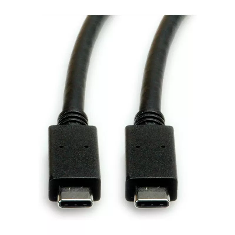 USB kabelis ROLINE 11.02.9057 USB 3.2 Gen 2 1m USB C juodas