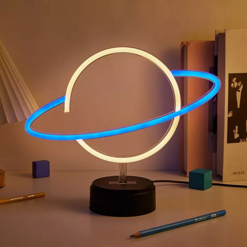 Manta SNL38BLT Style Neon Lights Planet dekoratyvinė LED lempa