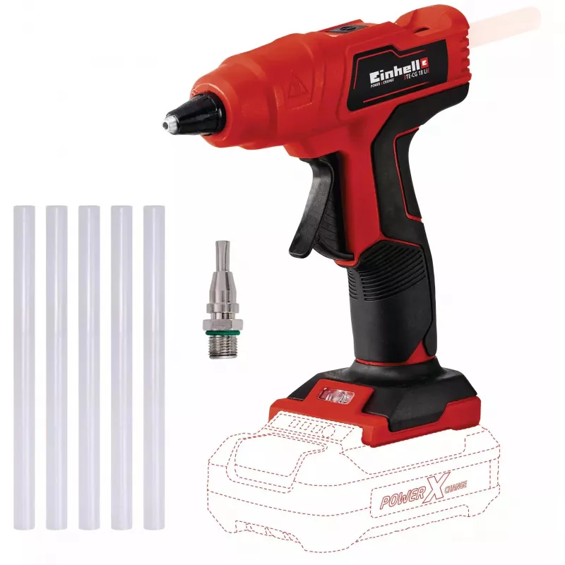 Karštų klijų pistoleto rašiklis Einhell 4522200 juodas raudonas