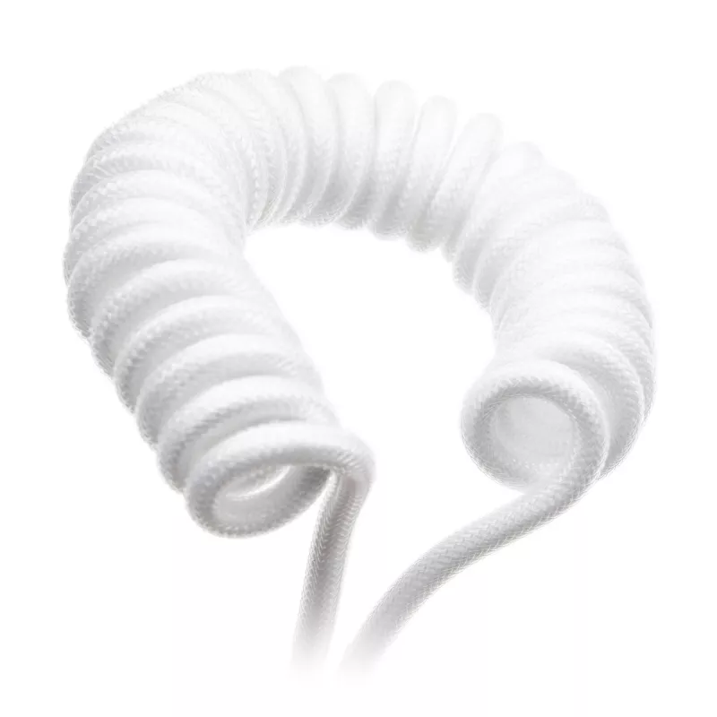 Susuktas USB laidas Ducky White Edition DACOC2-WHT1, nuimamas, baltos susuktos konstrukcijos