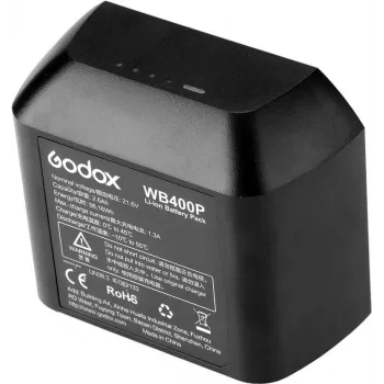 Fotoaparato blykstės priedas Godox WB400P ličio jonų baterija 2600 mAh 21,6 V