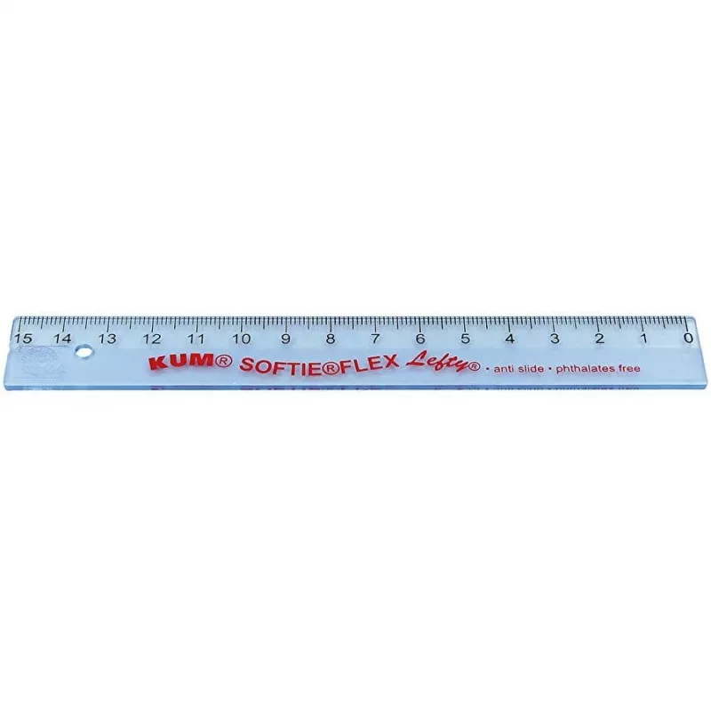 WEDO liniuotė 15 cm kairiarankiams KUM Lefty L1 Softie Flex (521753)