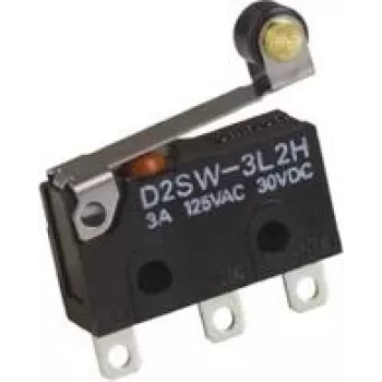 Omron D2SW-3L2H mikro jungiklis 125 V/AC 3 A 1 x on/(on) 1 vnt. Maišelis