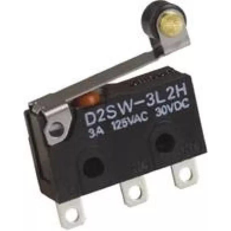 Omron D2SW-3L2H mikro jungiklis 125 V/AC 3 A 1 x on/(on) 1 vnt. Maišelis