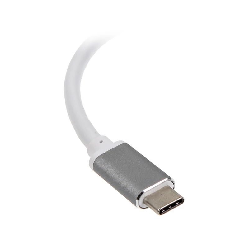 SidabrinėStone SST-EP08C - USB 3.1 Type-C adapteris į HDMI / USB Type-C / USB Type-A - sidabrinis