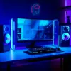 Dekoratyvinė neoninio stiliaus LED šviesa MANTA SNL27BLT Style Neon Lights ASTRONAUT, jungiama prie elektros tinklo, stalinė arba prie sienos tvirtinama LED akcentinė šviesa