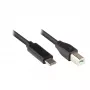 Good Connections USB2.0 laidas C-B juodas 3m