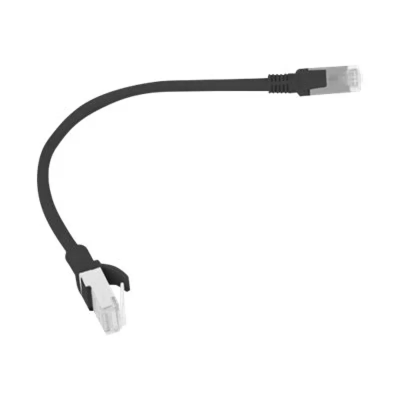 Tinklo kabelis LANBERG PCU5-10CC-0025-BK RJ-45 Cat5e U/UTP 0.25 m juodas
