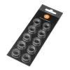 EK Water Blocks EK-Quantum Torque Color Ring 10-Pack STC 12/16 - Sidabrinė (3831109906262)