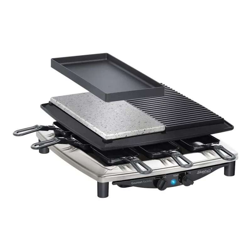 Ryžių viryklė Steba RC 4 Plus Deluxe Chrome Juoda 622300