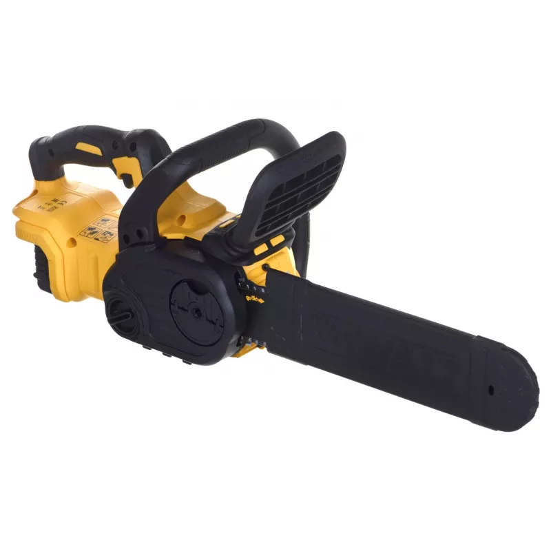 Grandininis pjūklas DeWalt DCM565P1 — belaidis, 30 cm juosta, 5 Ah baterija, 0,12 L alyvos bakelis
