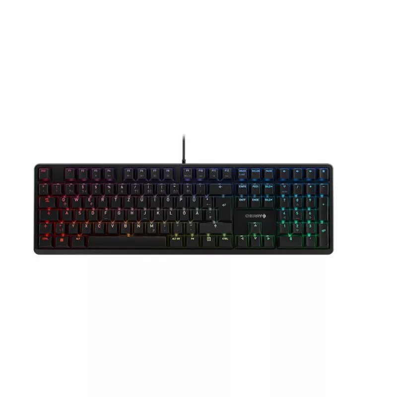 CHERRY G80-3000N RGB klaviatūra Universali USB QWERTZ Vokiečių Juoda