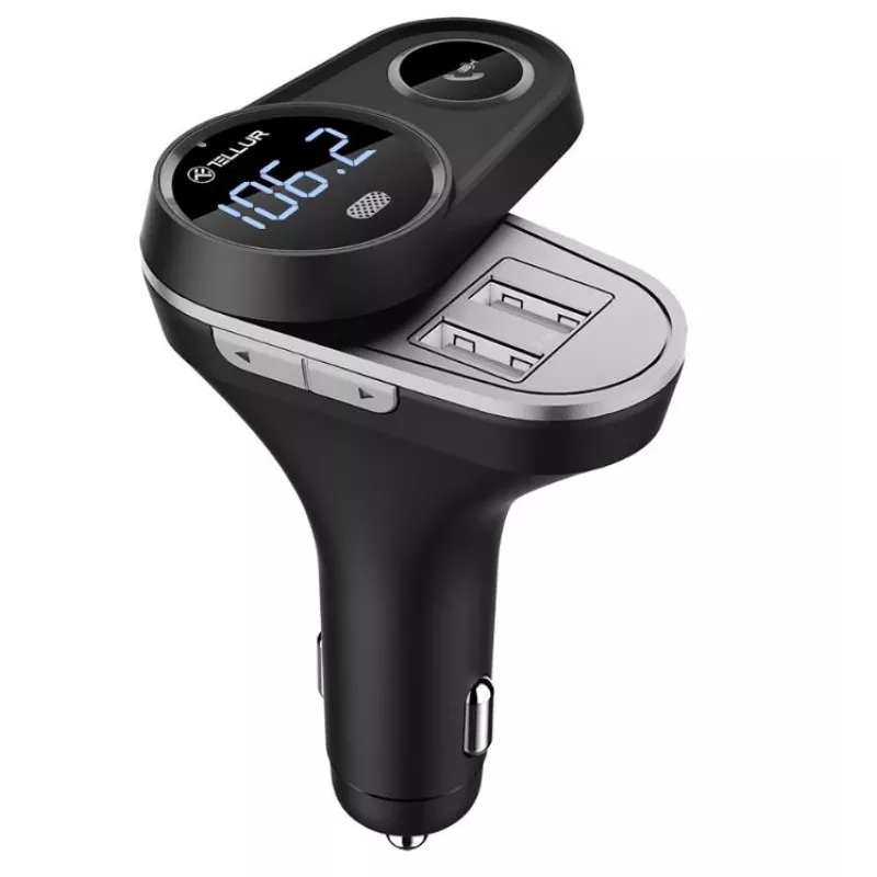 FM siųstuvas Tellur FMT-B5 USB 3.0 5 prievadų, modelis FMT-B5, juodas