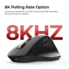 Pelė Keychron M6 Dešiniarankė Universali — Optinė, RF Belaidė + Bluetooth + USB-C, 30000 DPI, Juoda